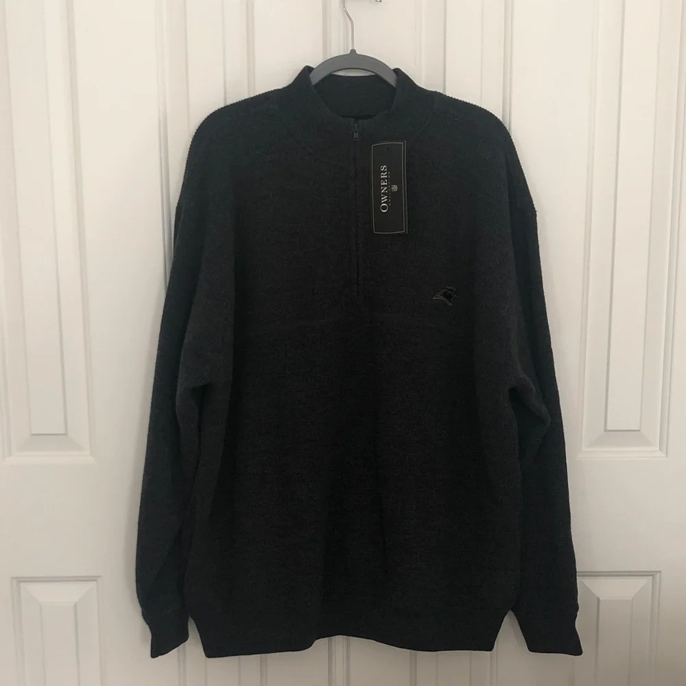 NFL Owner's Collection Panthers Quarter Zip by Reebok